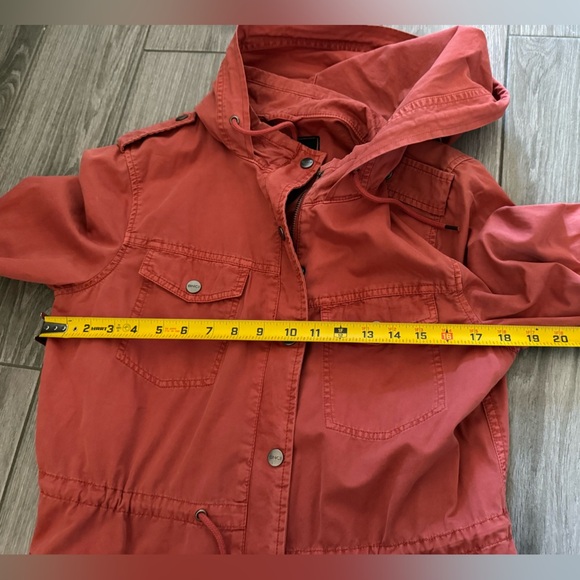 BNCI Blanc Noir|Burnt orange canvas utility jacket,long line•••Size medium - Picture 10 of 10